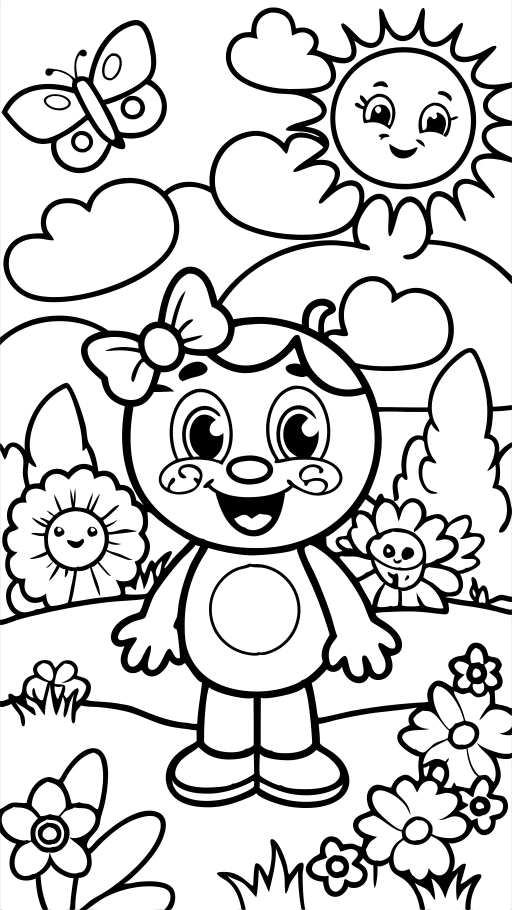 bingo bluey coloring page